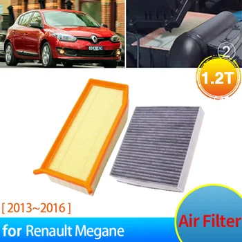 1.2 T за Renault Megane 3 III 2016 ~ 2013 2014 2015 Аксесоари за Хечбек Въздушен Филтър Въздухопровода Двигател Климатик Детайли мрежест Филтър