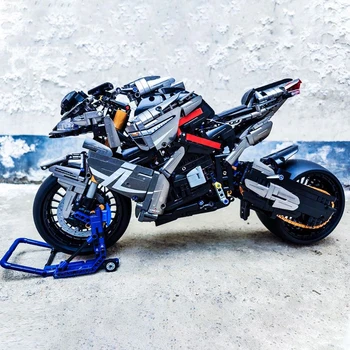 1:5 Високотехнологичен Градски Мотоциклет B-King градивните елементи на Локомотив Технически Бърз Мотоциклет Тухли Модулни Играчки За Детски Подарък MOC