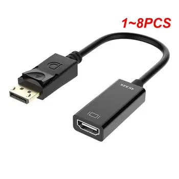 1-8 бр. кабел за пренос на данни, съвместим с HDMI, DisplayPort small shell Кабел за предаване на видео и е съвместим с DP HDMI, 4K 60Hz