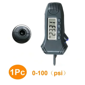 1 бр./компл. 0-100PSI Преносим цифров манометър 3 в 1 за измерване на налягането в гумите на Автомобили глубиномер Инструменти за контрол на налягането в гумите LCD дисплей