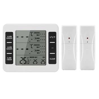 1 комплект термометри за фризера, безжични пластмасови ниски температури часовници-термометри за хладилници