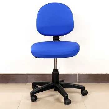 1 Комплект Участък Сплит Калъфи за офис столове от ликра и полиестер Еластичен Калъф за компютърен стол Универсален Ротационен Калъф за стола на играта