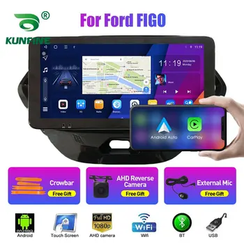 10,33 Инча Радиото в автомобила На Ford FIGO Octa Core 2Din Android Восьмиядерный Кола Стерео DVD Плейър GPS Навигация QLED Екран Carplay