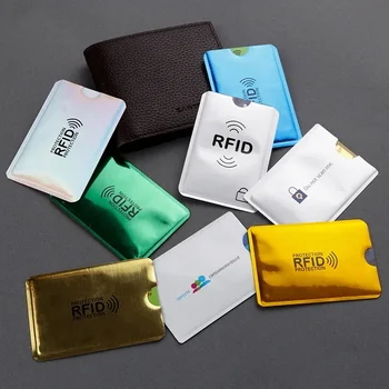 10 бр./компл. Антимагнитный държач за банкови карти от алуминиево фолио, Противоугонный, не размагничивающий RFID-калъф, предпазващ притежател на кредитна карта, документ за самоличност