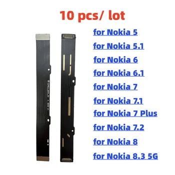 10 бр./лот Конектор на Дънната Платка Гъвкав Кабел За Nokia 5 5.1 6 6.1 7 Plus 7.1 7.2 8 8.3 5G Ремонт на дънната платка Подмяна на Резервни Части