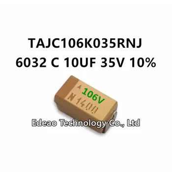 10 бр./ЛОТ НОВ C-Тип 6032/2312 C 10 ICF 35 ±10% Маркировка: 106 В TAJC106K035RNJ SMD кондензатор Танталовый