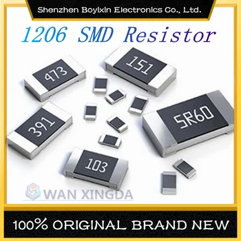 100шт SMD 1206 1% точност ръководят Резистор 1R 2R 3R 4R 5.6 R 10R 20R 30R 40R 56R 68R 82R 0.1 R 100R 220R 470R 1K 10K 20K 33K 82K