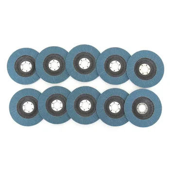 10шт 125 мм 5-инчов професионални дискове с капаци, шлифовъчни дискове с шкурка 40/60/80/120, шлифовъчни кръгове, дискове за ъглошлайф