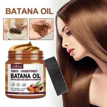 120 мл олио Батана за растежа на косата За по-здрава, гъста и буйна коса, Балсам за овлажняване, възстановяване, лечение на суха коса Грижа за косата