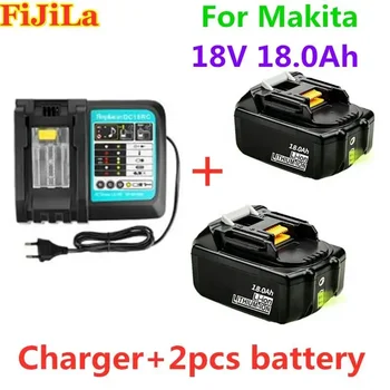 18V 18.0 A Акумулаторна батерия 18000mAh Li-Ion di Batteria Della Potere за MAKITA BL1880 BL1860 BL1830 + 3A Caricatore