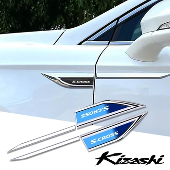 2 елемента автоаксесоари за страничните врати, автомобилни стикери за ножове, аксесоари за автомобили за suzuki scross s-cross sx4 kizashi