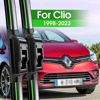 2 елемента за Зъби чистачки на предното стъкло за Renault Clio 2 3 4 5 1998-2023 2003 2005 2007 2011 2018 Аксесоари за прозорци на ветровом стъкло