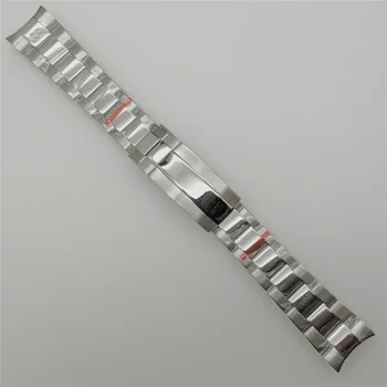 20-мм каишка за часовник за гмуркане, от неръждаема стомана 316L, каишки за часовници за мъже, Аксесоари за механични часовници, Обновляющая детайл, Сребърна гривна