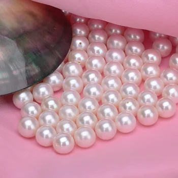 2023 Модни гореща разпродажба кръгла перла Естествени Сладководни Перли С Половини Дупка Мъниста 4-4,5 мм 4A За Самостоятелно приготвяне Бижута и Аксесоари