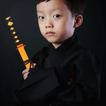 3 Бр Играчки За Хелоуин Японски Самурай Катана Дървени Детски Тренировъчните Мечове Обучение На Детето