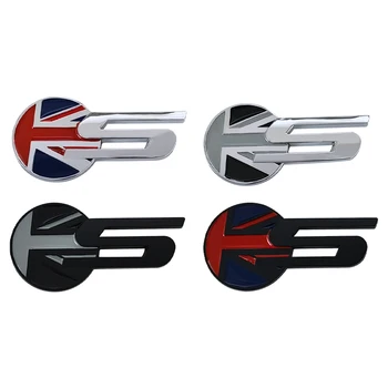 3d Метален Логото на S Sport Емблема на Задния Багажник На Крилото На Иконата Стикер-Стикер за Jaguar X-TYPE, F-TYPE S-TYPE XE XF XJ и XK XJR XFR