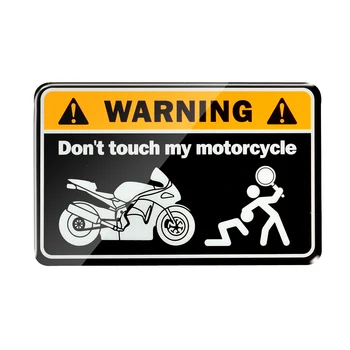 3D Предупреждение Не Докосвайте до Моите Нинджа Мотоциклетни Етикети Етикети на Резервоар Калъф за Honda, Yamaha, Suzuki, Ducati, BMW Kawasaki Ninja