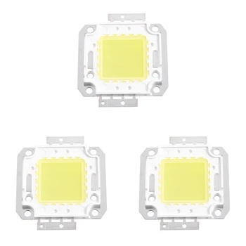 3X Квадратна форма, Бяла лампа за постоянен ток COB SMD led модул с чип 30-36 В 20 W