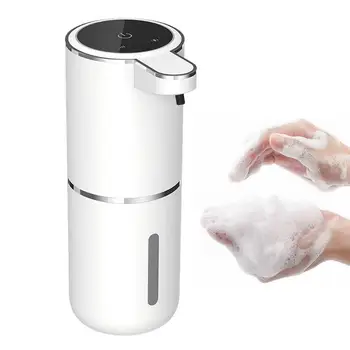 4-Нива, Безконтактно Автоматично дозиране система сапун със сензор, USB Акумулаторна Умен опаковка течен пенообразного сапун, помпа за дезинфектант за ръце