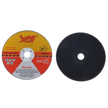 5 бр. Мини-режещ диск, Кръгло шлайфане кръг от смола, Шлайфане диск 75 мм, за ъглошлайф, стомана, камък, ъглошлайф наставка
