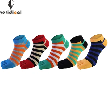 5 Чифта Чорапи До Щиколоток Памучни Мъжки Шарени, Меки Еластични Абсорбиращи Потта Дезодоранти Невидими Чорапи, Без Токчета Sokken