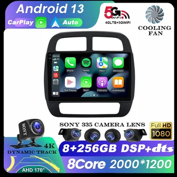 Android 13 за Renault KWID K-ЗЕ 2018 2019 Автомобилен плейър GPS Навигация, WIFI Радио Стерео Видео Мултимедия Carplay Авто 360 Камера