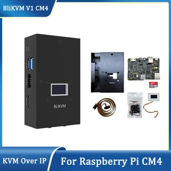BliKVM V1 CM4 KVM over IP за Raspberry Pi CM4 HDMI-съвместим видеозахват 1920x1080 при 60 Hz CSI PiKVM KVM с отворен код