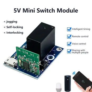 eWeLink Smart WiFi Relay Smart Switch Модул 5V Smart Life APP Таймер дистанционно управление Интерфейс Micro USB