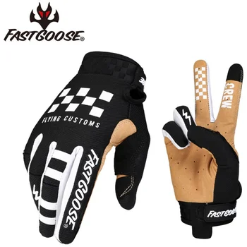 Fastgoose 23 За каране на мотоциклет със Сензорен екран, Тънък Спортни Ръкавици за състезания на открито