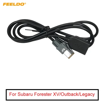 FEELDO 1БР Автомобилна Аудио Жак, USB, AUX-In Кабел-Адаптер 4Pin Конектор За Subaru Forester XV/Outback/Legacy #FD5662