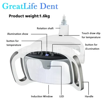 GreatLife Dent 36 W Модерен Дизайн С Регулируема Стоматологичен Стол За Бестеневой Стоматологична Операция, Стоматологичен Led Хирургична Лампа