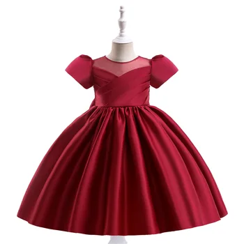 HETISO/ Лятото Официалното рокля за момичета С пищни ръкави, Плисе Детски рокли на Принцеси, Бяла премяна, За да се изяви, Детски дрехи от 3 до 10 години