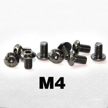 M4 M5 Черно Никелирани болт с шестоъгълни глави от легирана стомана марка 12,9 ISO7380 Модел автомобил САМ