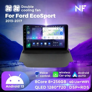 NF Двоен Вентилатор за Охлаждане на радиото в колата За Ford EcoSport Eco Sport 2013-2017 Авто Радио Мултимедиен Плейър GPS КАРТА За Carplay