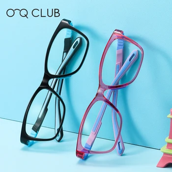 O-Q CLUB Очила с Анти-Синя светлина За Момчета И Момичета, Компютърни Блокер Рамки За Очила, Оптично Детски Очила По Рецепта TR-ZC812