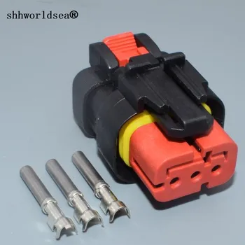 shhworldsea 1,6 мм, 3-пинов автомобилен колан, кабели, електрически конектори с клеммами 776523-1