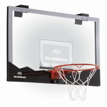Silverback 23 инча. Мини баскетболно пръстен с led подсветка над вратата включва мини-баскетбол и въздушна помпа