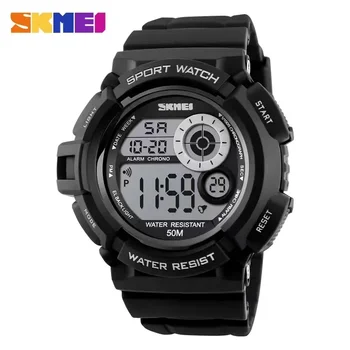 SKMEI 1222 Водоустойчив удароустойчив цифров часовник reloj hombre Outdoor Sport Watch Мъжки Прости часовник с цветен led дисплей