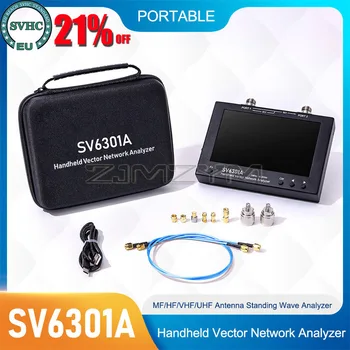 SV6301A 7-инчов 1 Mhz-6,3 Ghz HF VHF UHF Преносим Вектор Мрежов Анализатор Антена Анализатор Вградена карта с памет с обем от 8 GB и батерии