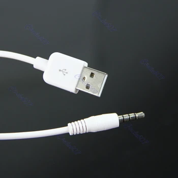 USB 3,5 мм кабел за синхронизация на данните, адаптер за зареждане на Apple iPod Shuffle 2-ро