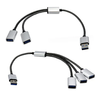 USB-хъб за 3/2-портов USB 2.0 Хъб с Няколко OTG 3/2 Порта USB Power Charging Хъб Конектор Кабел-Адаптер