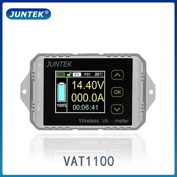 VAT1100 100V 100A Безжичен амперметър Волтметър Контрол на капацитета на батерията Кулоновский брояч 12V 24V 48V Цветен экранный м