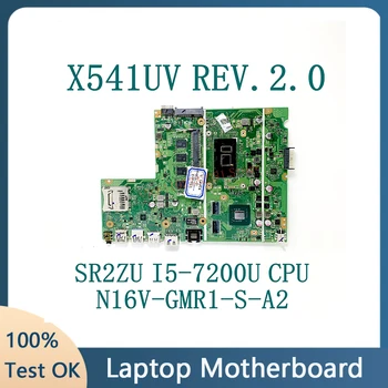 X541UV REV.2.0 С процесор SR2ZU I5-7200U висок клас дънна Платка За лаптоп ASUS X541UV дънна Платка N16V-GMR1-S-A2 100% Напълно тестван