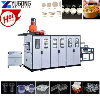 yugong Гореща разпродажба, Машина за производство на хартиени чаши, Цена, Производител на Машини за производство на ресторантски хартиени чашки, пластмасови покритие, Салатница
