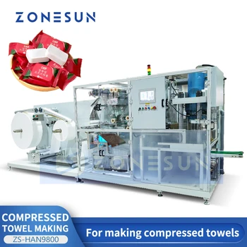 ZONESUN Автоматична Машина За Производство на Пресовани Кърпи, Кухненски Кърпи за Еднократна употреба, Кърпички За Монети туристическата Индустрия ZS-HAN9800