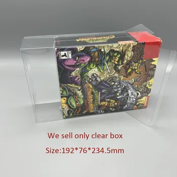 ZUIDID Прозрачна кутия с ДОМАШНИ-капак за SWITCH NS Европейската версия За събиране на Ninja Turtle Limited Edition кутия-дисплей за съхранение
