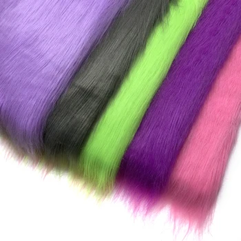 ZYFMPTEX Шевна плюшен плат с дължина 12 см, плюшен плат от изкуствена кожа, полиестер, 45 различни цветове, плюшен плат, дрехи със собствените си ръце