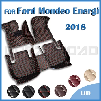 Автомобилни стелки за Ford Mondeo Energi 2018 Потребителски автоматично накладки за краката Автомобилни Килими и Аксесоари за интериора