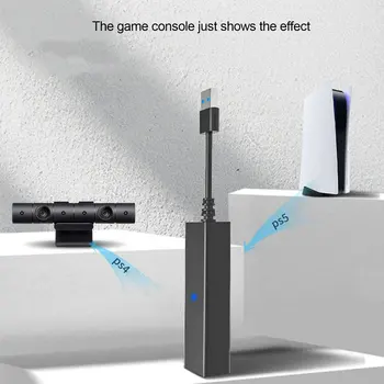 Адаптер за виртуална реалност PS5 USB 3.0 кабел за адаптер PS5, мини камера за адаптер игри PS5, висококачествени Аксесоари