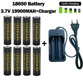 Батерия 18650 Акумулаторна батерия 2023NewBest-selling 3.7V19900mAh + Капацитет зарядно устройство Литиево-йонна Батерия за шуруповерта с дистанционно управление